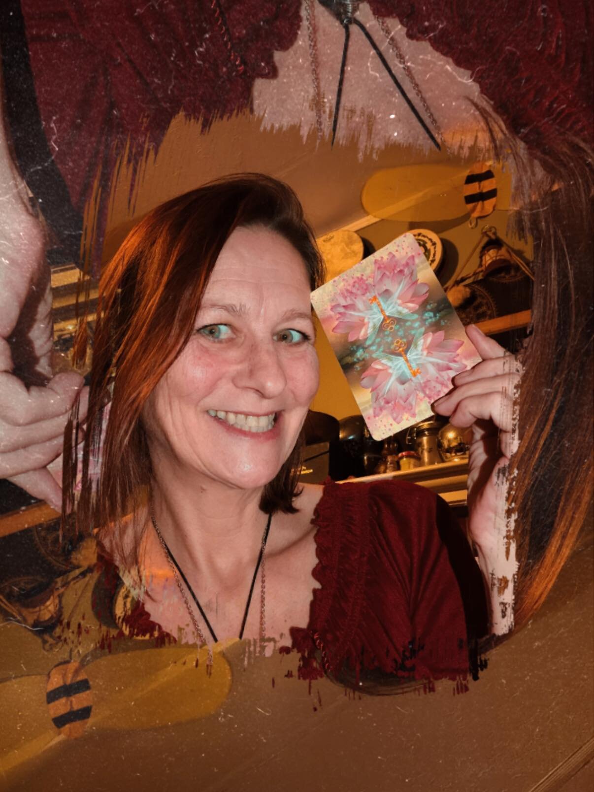 Jessica Stone with oracle cards